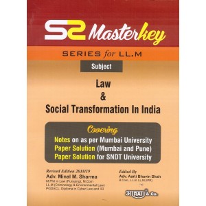 Aarti & Company's Master Key on Law & Social Transformation In India for LL.M by Adv. Minal M. Sharma, Adv. Aarti Bhavin Shah
